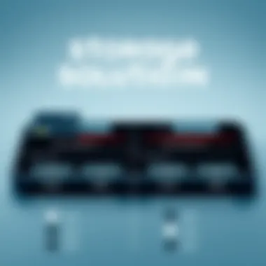 Infographic comparing storage solutions for Samsung Galaxy S22