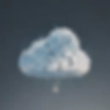 Graphic of a cloud with music notes symbolizing offline music storage