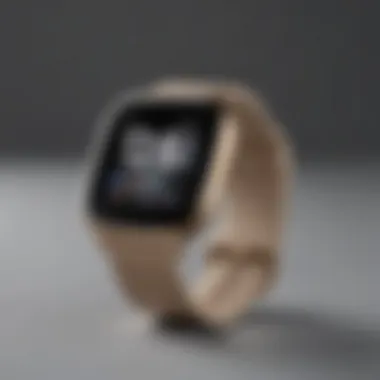 Stylish Fitbit Versa 2 Gold Band Design