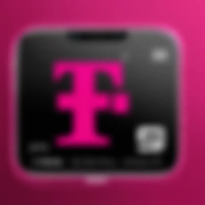 T-Mobile logo with a credit check symbol crossed out