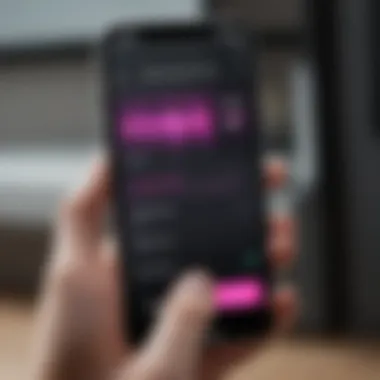 Personalizing Ringtone Settings on iPhone iPhone settings screen for customizing ringtone