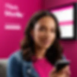 Visual representation of T-Mobile's unlimited plans options