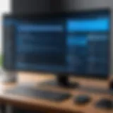 Illustration of a PC with messaging applications on the screen