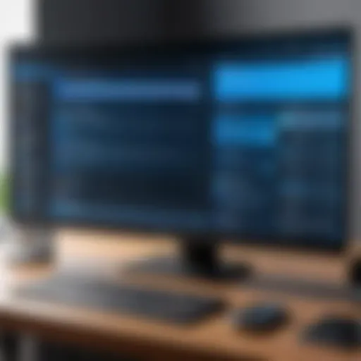 Illustration of a PC with messaging applications on the screen
