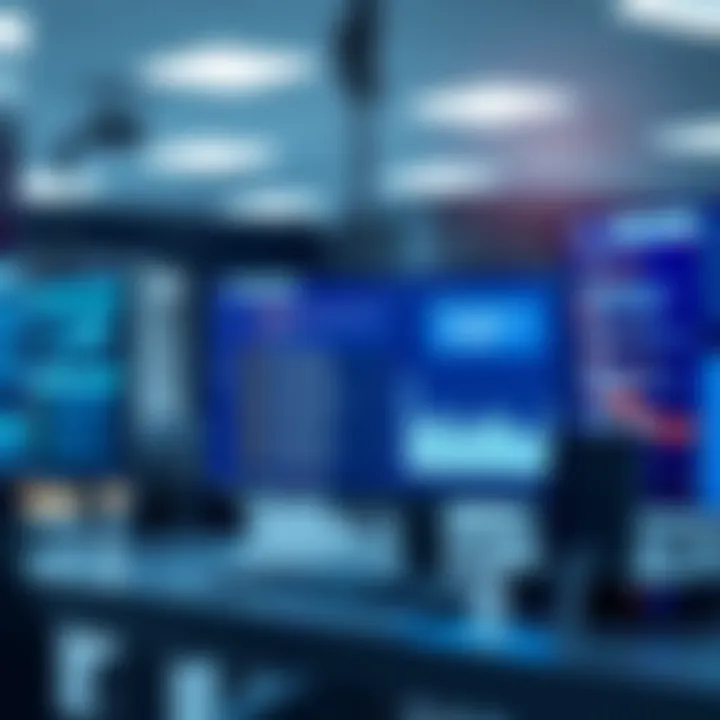 Voice Transcription Across Industries A futuristic depiction of voice transcription applications in various industries