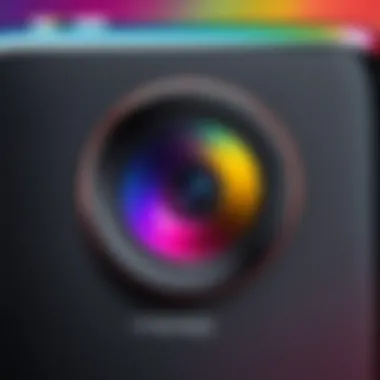 Exceptional Camera Quality in Compact Android Devices Close-up of a compact Android phone camera capturing vibrant colors