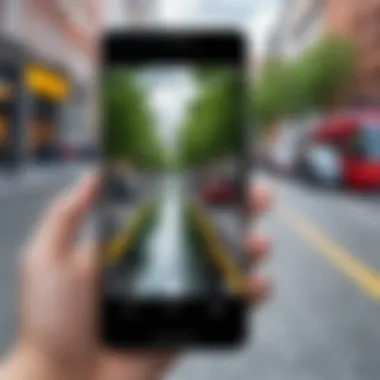 Enhanced User Experience with Compact Android Technology User experience demonstration with a compact Android phone in daily use