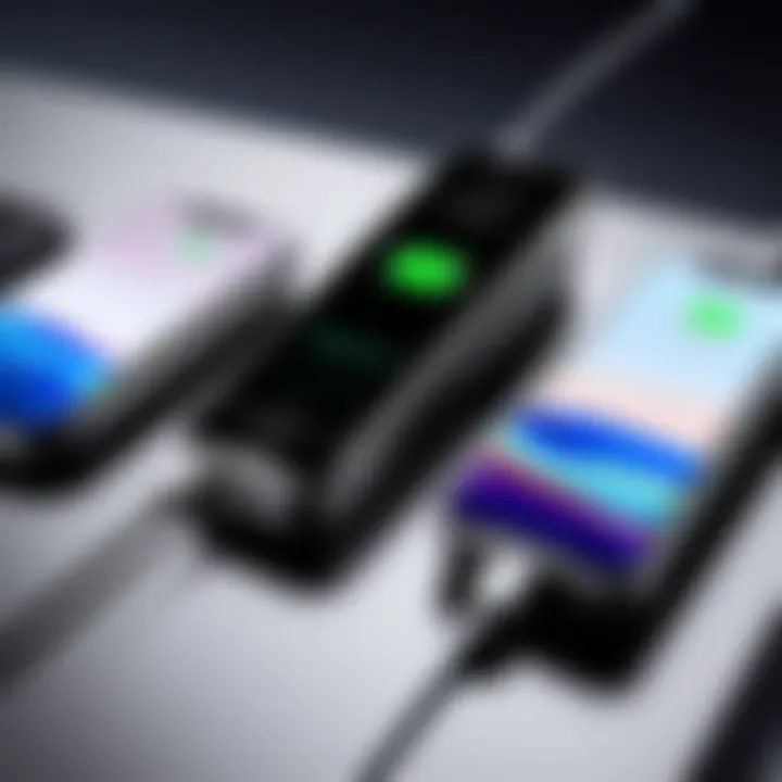 Various models of magnetic phone chargers showcasing their design and features.
