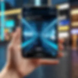 A smartphone displaying a live translation app in action