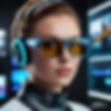 Future Trends in Editing Technology A futuristic representation of emerging trends in photo and video editing technology