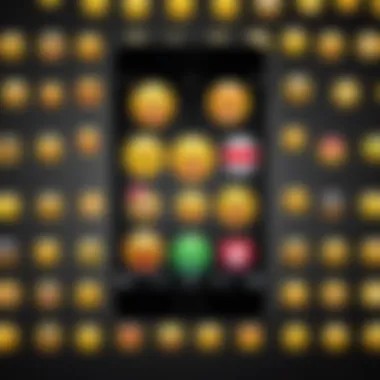 Third-Party Emoji App Third-party emoji app interface showcasing unique options