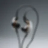 Sleek earphone design with advanced technology