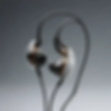 Elegant Engineering Excellence Sleek earphone design with advanced technology