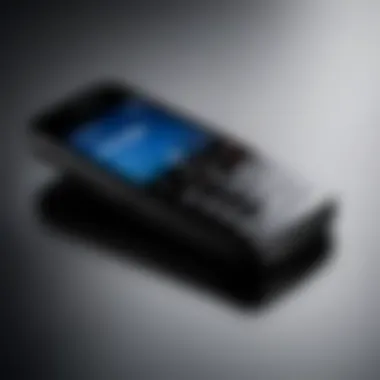 Tracfone feature phone showcasing sleek design with minimalistic buttons