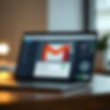 Gmail interface showcasing location tracking features