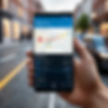 Smartphone Tracking Interface Smartphone tracking interface displaying location details