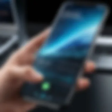 Tools for Seamless Data Migration Illustration of data migration tools for Android to iPhone