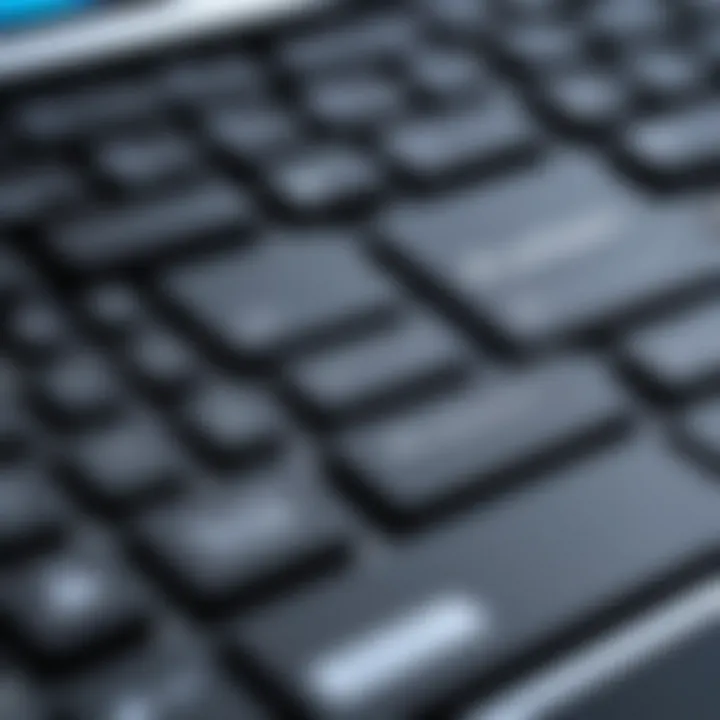 Diagram illustrating common hardware issues in laptop keyboards.