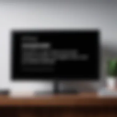 Casting Error Message on TV Error message on a TV screen during casting