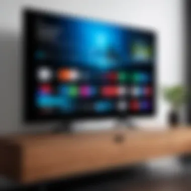 Smart TV Interface for Casting Smart TV interface displaying casting options