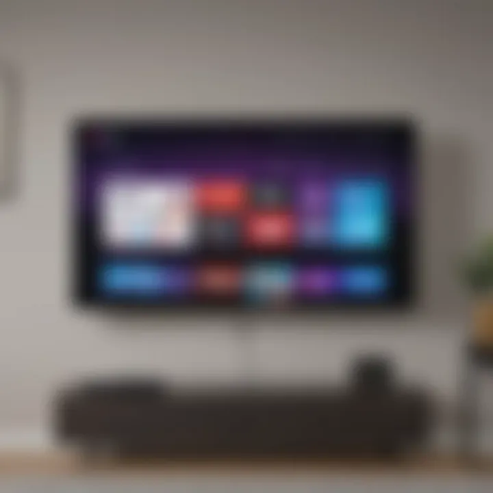 Roku device connected to a TV screen