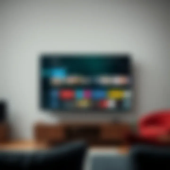 TV screen displaying Google Play Movies content