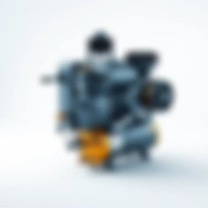 Essential Spare Parts of Air Compressors Diagram showcasing essential spare parts of an air compressor