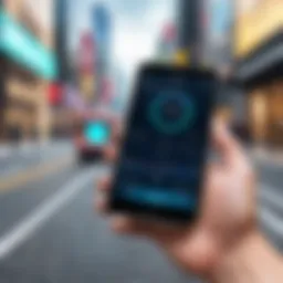 A conceptual depiction of mobile phone tracking technology