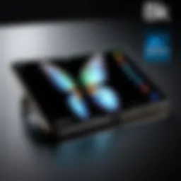 Samsung Galaxy Fold showcasing its unique design
