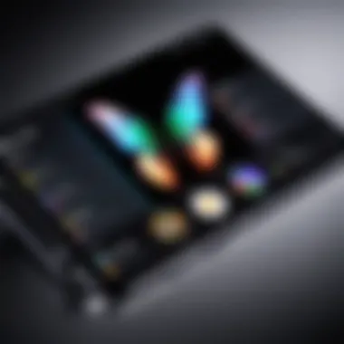 A comparative chart illustrating the pricing structure of Samsung Galaxy Fold against its competitors.