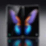 Samsung Galaxy Fold showcasing its innovative design and foldable screen.