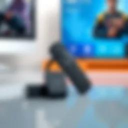 A sleek Amazon Fire Stick device showcasing its modern design