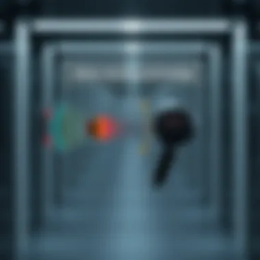 Diagram depicting noise-canceling technology in earbuds