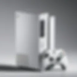 The sleek design of the Xbox Series S showcasing its compact form factor