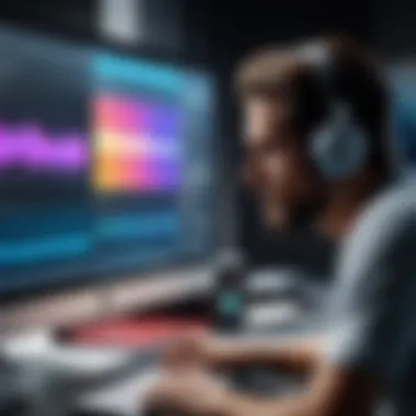 Audio Quality Standards for Music Submission An artist reviewing audio quality standards on a computer screen.
