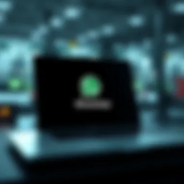 Illustration of WhatsApp loading screen with error