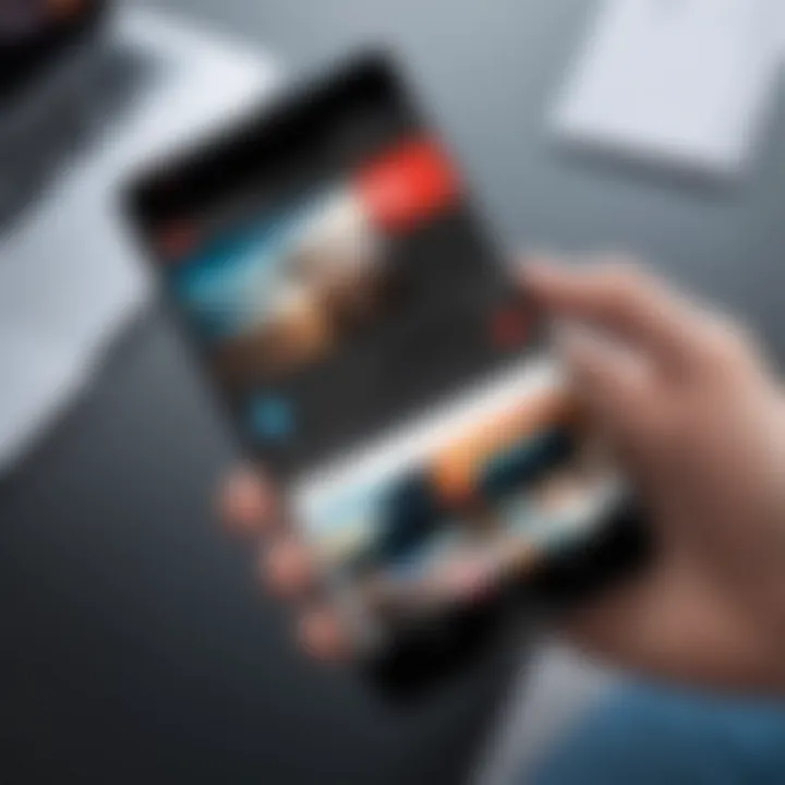 Video editing features highlighted within the app