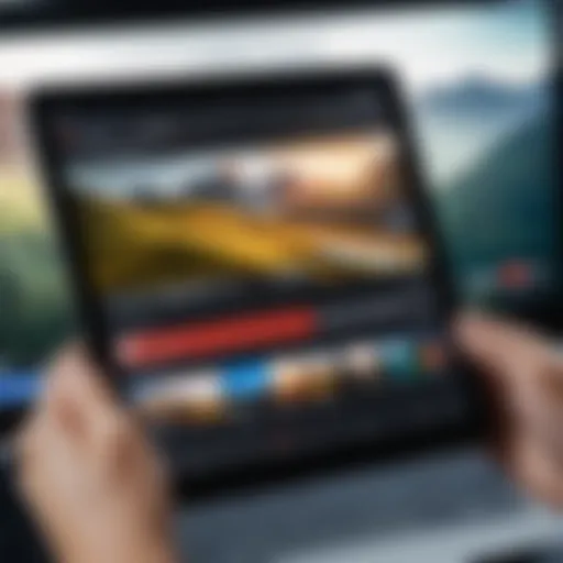 User interface of YouTube Editor Video App showcasing editing tools