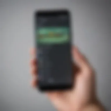 Illustration of uninstalling app from Android device