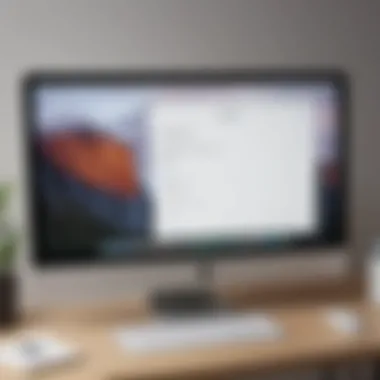 Entering Login Credentials on Mac Illustration of a user entering login credentials on Mac for iCloud sign-in