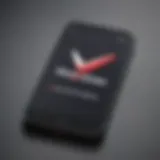 Stylish smartphone with Verizon logo