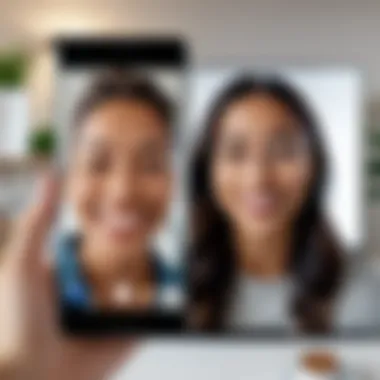 Video Calling with Google Duo User engaging in a video call using Google Duo
