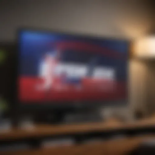 Television screen displaying Fox News logo