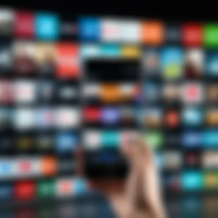 Android device showcasing a diverse range of free channels