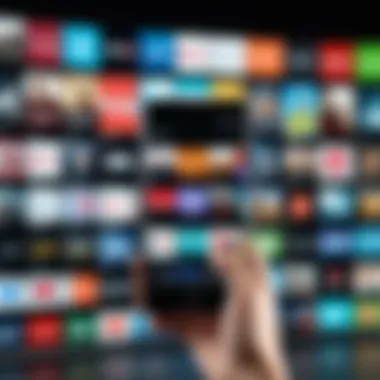Accessing Diverse Free Channels on Android Android device showcasing a diverse range of free channels